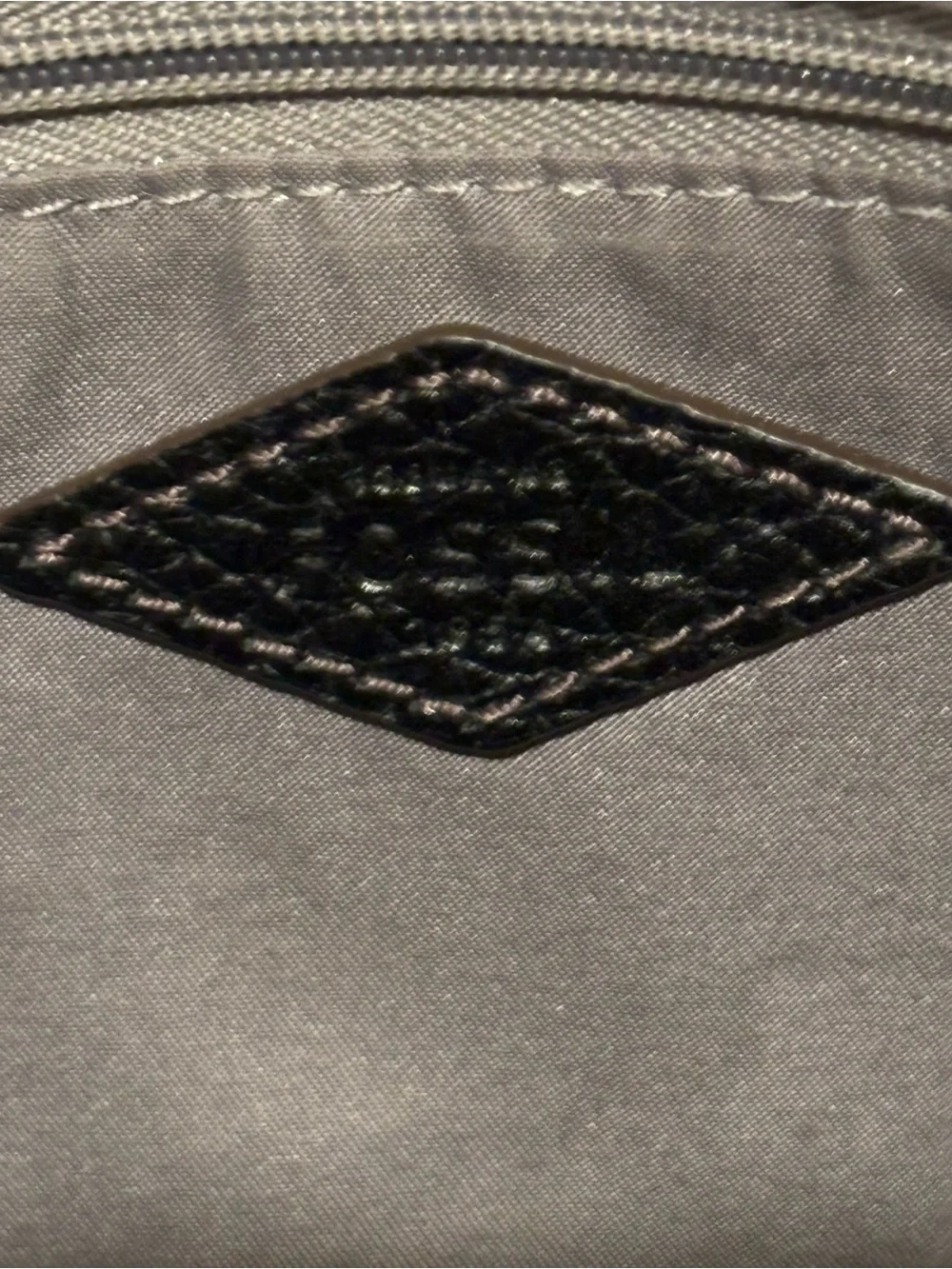 Fossil Elise Double Zip Black Pebbled Leather Crossbody Shoulder Bag